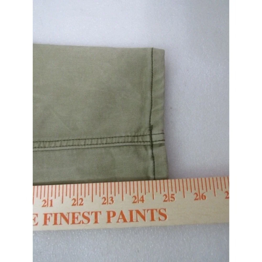 Free People We The Free‎ Green Mid-Rise Skinny Cotton Rayon Pant Size 28/25